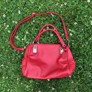 Laura Red Leather Purse